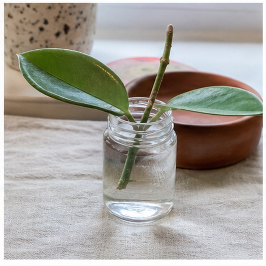 Hoya Carnosa als kleiner bewurzelter Ableger